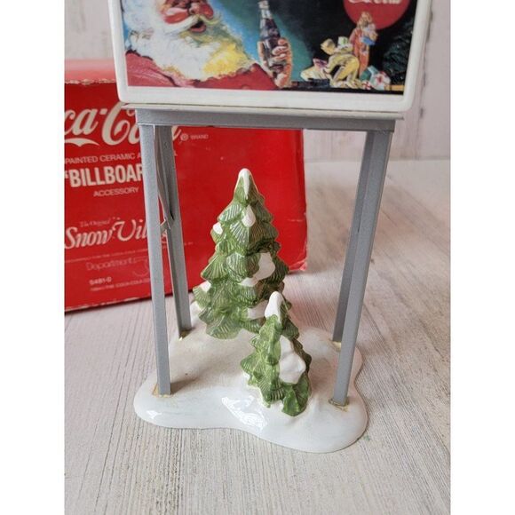Dept 56 54810 Coca Cola Billboard Snow Village accessory Xmas - Picture 4 of 9